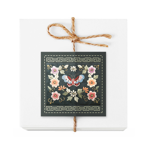 Set of 20 Korean Traditional Embroidery Printed Stickers – RimKim Studio