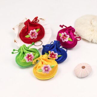 Set of 5 Korean Traditional Embroidery Small Lucky bags dol table first birthday hanbok
